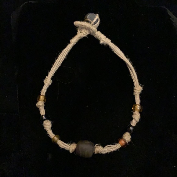 3/$20 Handmade hemp choker with glass beads - Picture 5 of 5